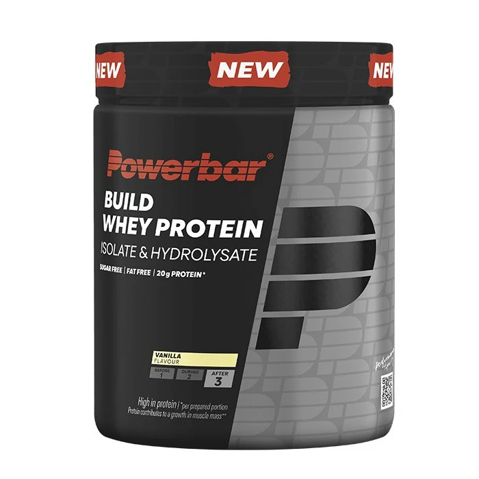 1. Powerbar - bidon - Whey Protein - vanilie - 550g