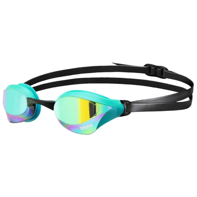 1. Arena - ochelari inot - Cobra Core Swipe Mirror - Emerald | Peacock