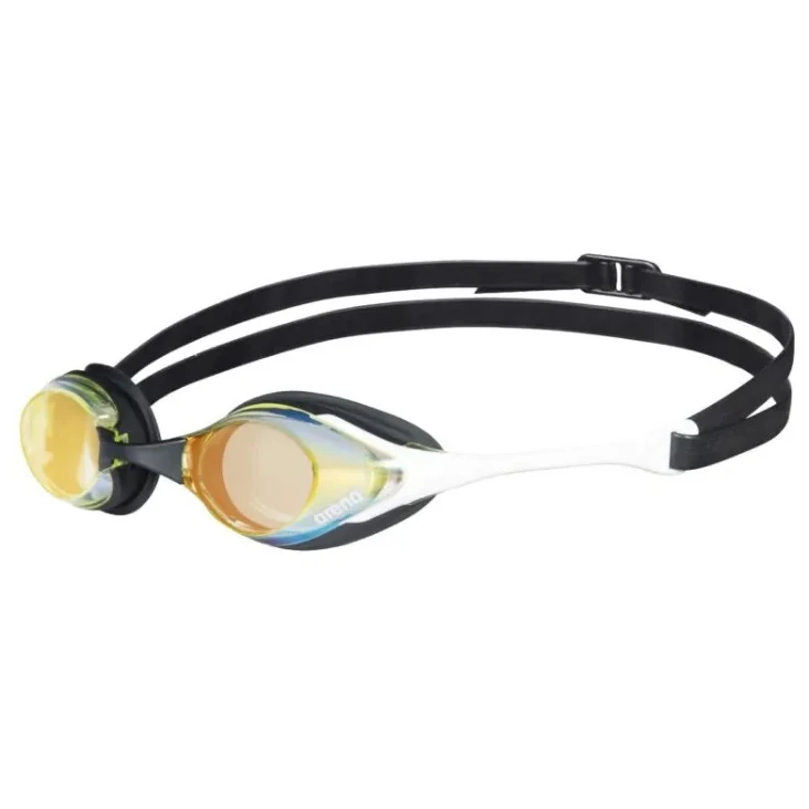 1. Arena - ochelari inot - Cobra Swipe Mirror - White | Copper
