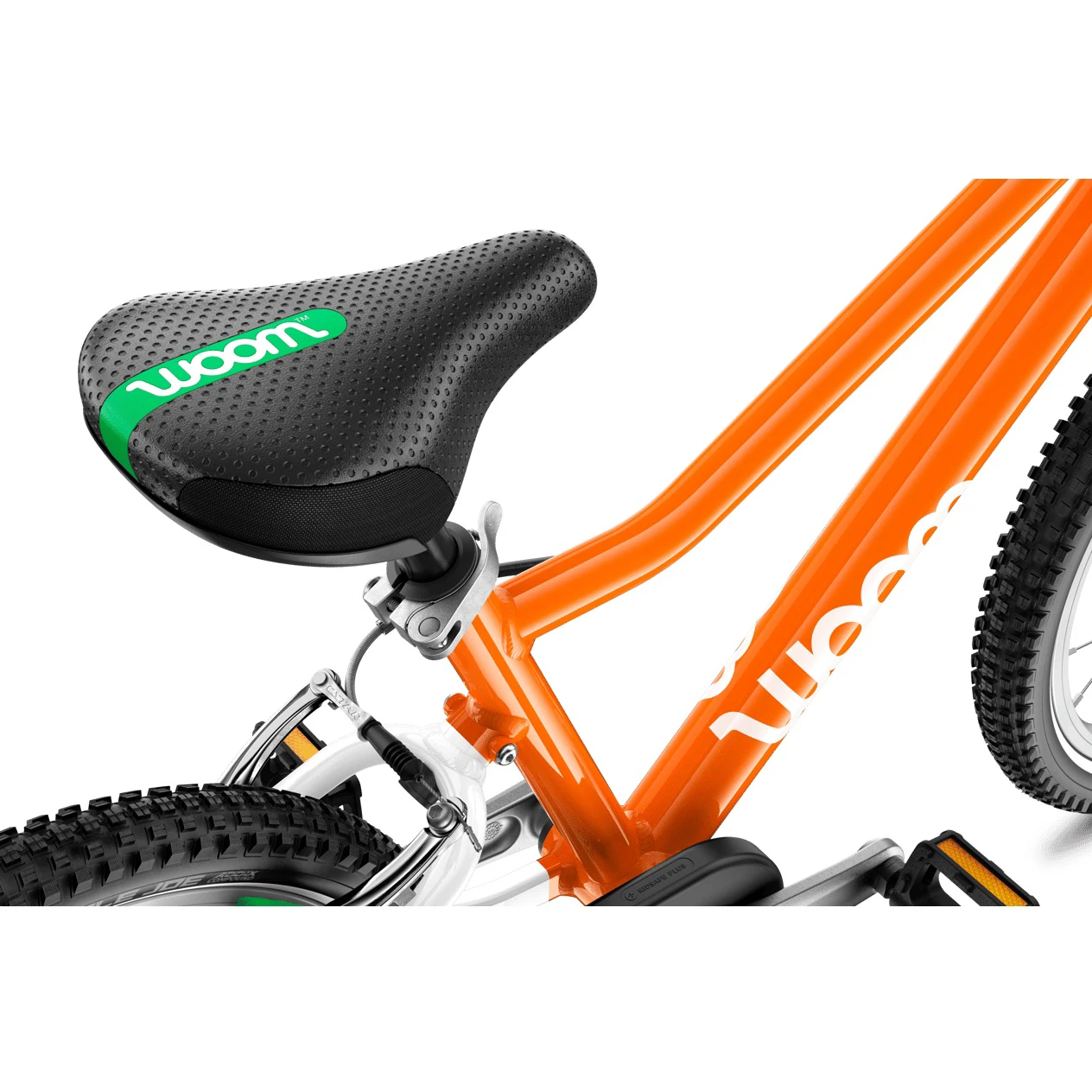 5. Bicicleta copii Woom 3 cu roti 16" portocaliu intens alb