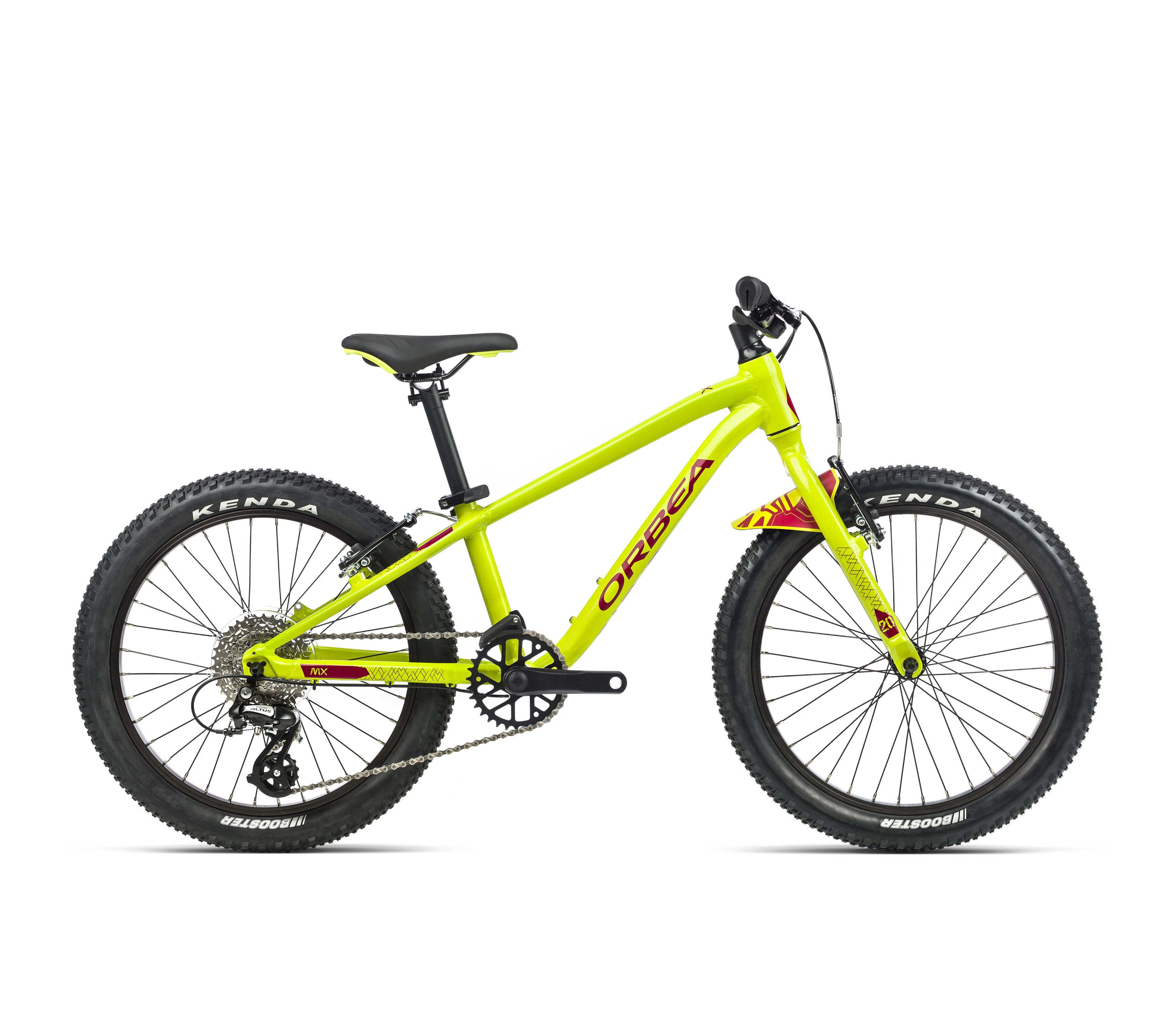 1. Bicicletă copii Orbea MX 20 TEAM - Lime Green | Watermelon Red (Gloss)