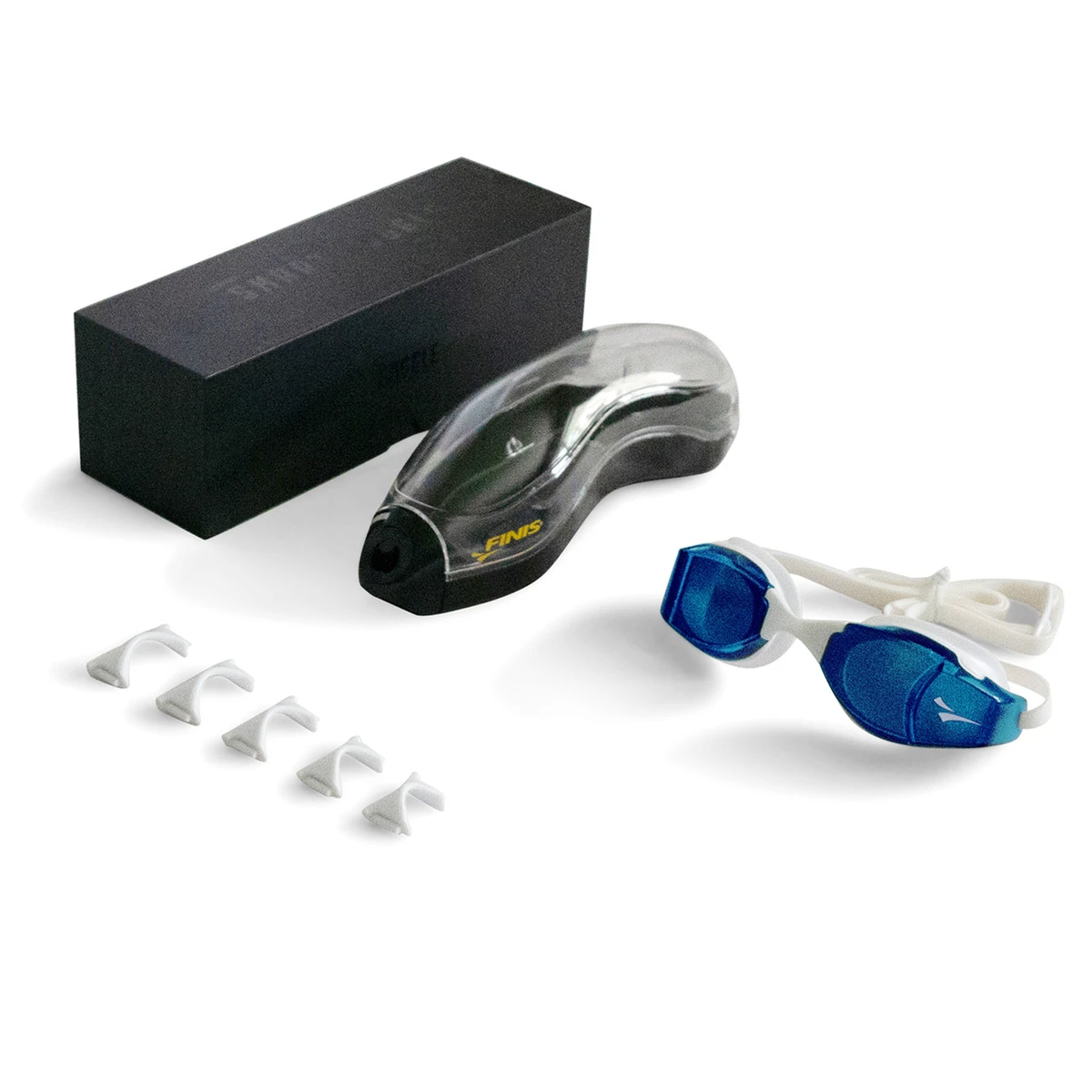 2. Finis - ochelari inot adulti Smart Google Kit - alb albastru