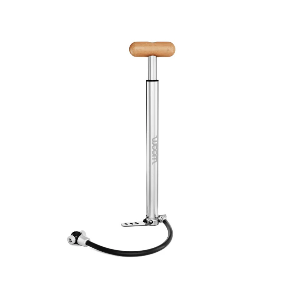 1. Woom - pompa bicicleta AIRFLO - gri argintiu