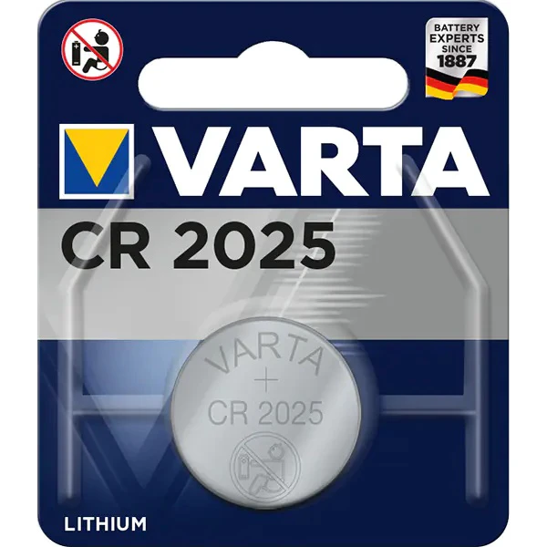 1. Varta - baterie tip moneda CR2025 - 1 bucata